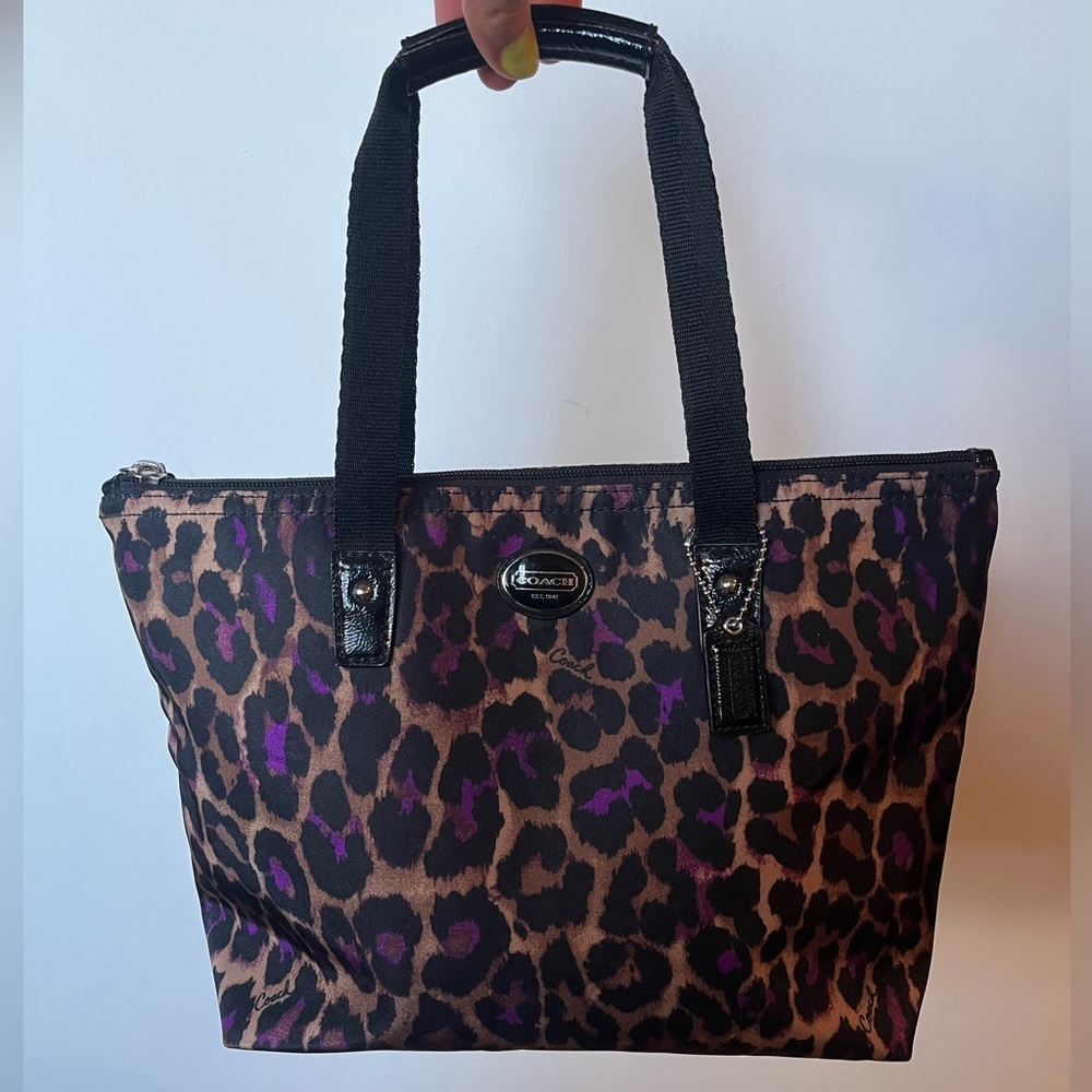 Coach Leopard Print Makeup Bag